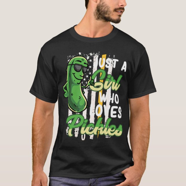 T-shirt Juste Une Fille Qui Aime Pickles Drôle Pickle Girl (Devant)