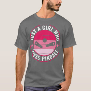 T-shirt Juste une fille qui aime Pinball amusant Pinball M
