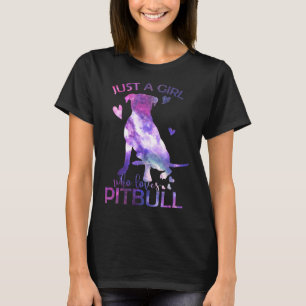 T-shirt Juste Une Fille Qui Aime Pitbull