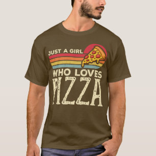 T-shirt Juste Une Fille Qui Aime Pizza Vintage Pizza Baker