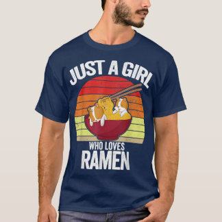 T-shirt Juste une fille qui aime Ramen Hamster Sweater Cad