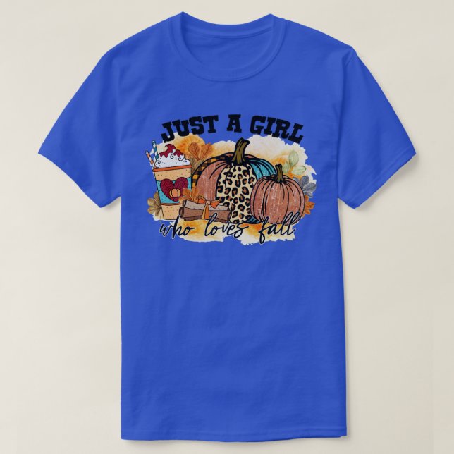 T-shirt juste une fille qui aime tomber (Design devant)