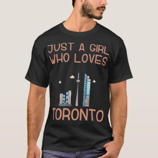 T-shirt Juste une fille qui aime Toronto