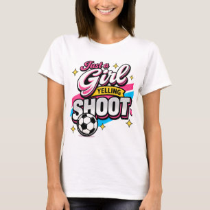 T-shirt Juste une fille qui crie TIRE