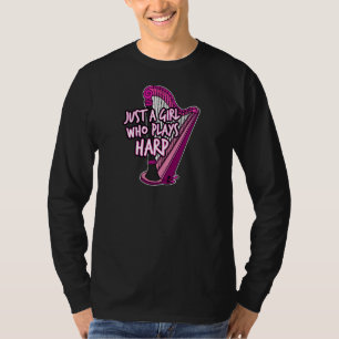 T-shirt Juste Une Fille Qui Joue Harpe Femme Harpist Orche