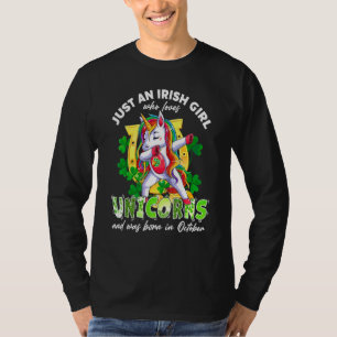 T-shirt Juste Une Irlandaise Qui Aime Les Unicornes Lucky 