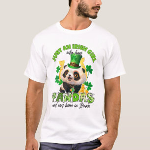 T-shirt Juste Une Irlandaise Qui Aime Pandas Lucky March B