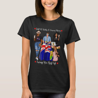 T-shirt Juste une maman des îles Turques et Caïques vivant