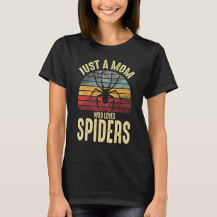 T-shirt Juste Une Maman Qui Aime Les Araignées Rétro Vinta
