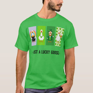 T-shirt juste une oie chanceuse Bonne Saint-Patrick 2026