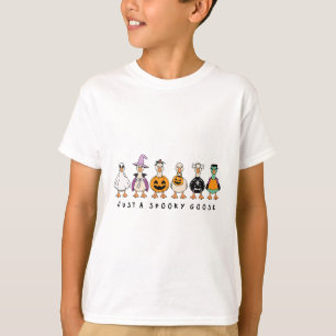 T-shirt Juste Une Oie Éffrayante Halloween Silencieuse Oie