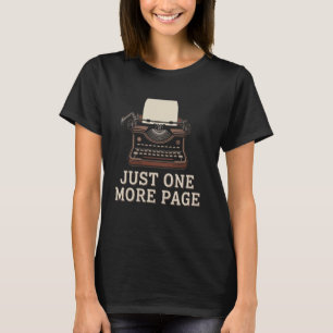 T-shirt Juste une page de plus machine à écrire vintage