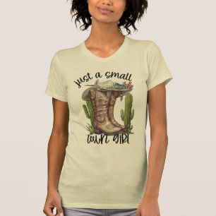 T-shirt Juste une petite fille de ville