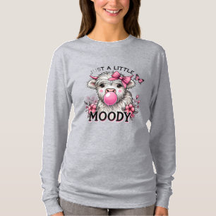 T-shirt Juste une petite vache bébé lunatique