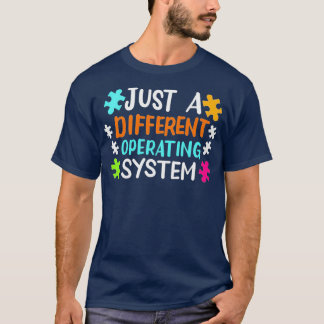 T-shirt Juste une Sensibilisation sur l'autisme de système