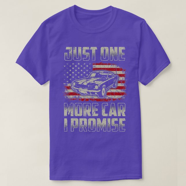 T-shirt Juste Une Voiture De Plus Je Promets Drapeau Améri (Design devant)