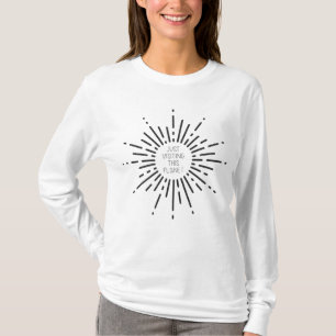 T-shirt Juste Visiter Cette Planète Sun Star Burst