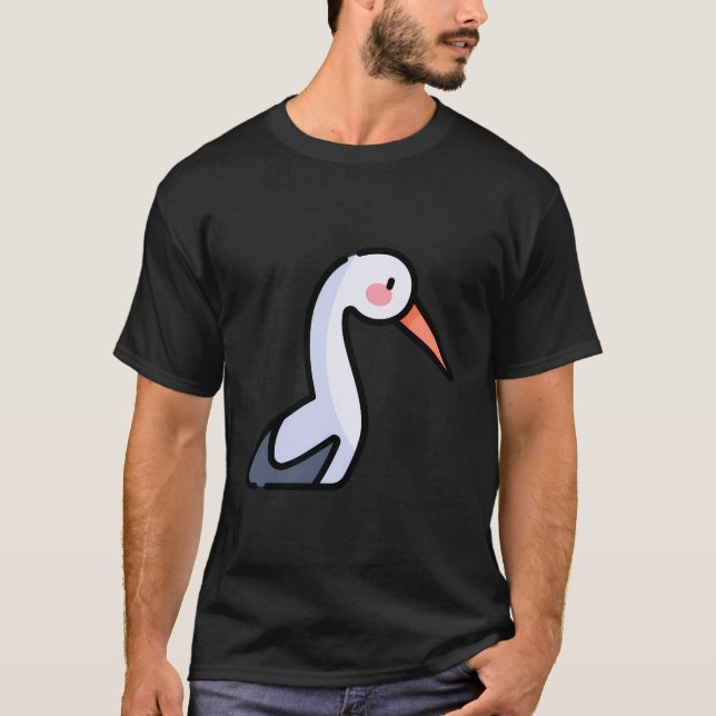 T-shirt Juste Vraiment Comme Les cigognes Ventilateur D'Ea (Devant)