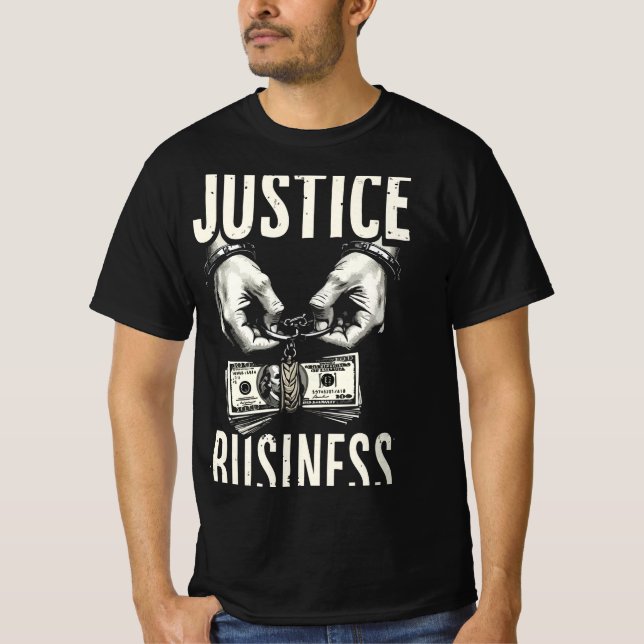 T-shirt Justice à vendre – Tee-shirt avec un commentaire s (Devant)