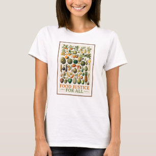 T-shirt Justice alimentaire ! Art vintage