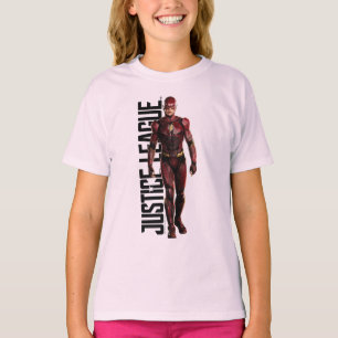 T-shirt Justice League   The Flash On Battlefield