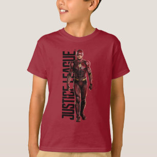 T-shirt Justice League The Flash On Battlefield