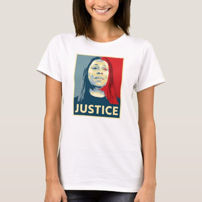 T-shirt JUSTICE : Letitia James (Devant)