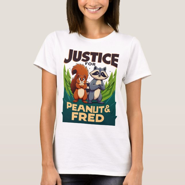 T-shirt Justice pour arachide L'écureuil et Fred (Devant)