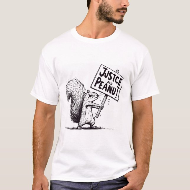 T-shirt Justice pour l'arachide : Amusante conception de l (Devant)