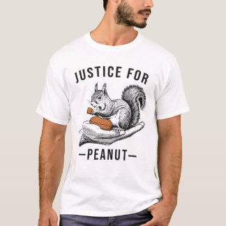 T-shirt Justice Pour L'Arachide L'Écureuil - Écureuil D'Ar