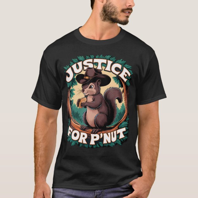T-shirt Justice Pour P'Nut - Mignonne Aiguille D'Écureuil  (Devant)
