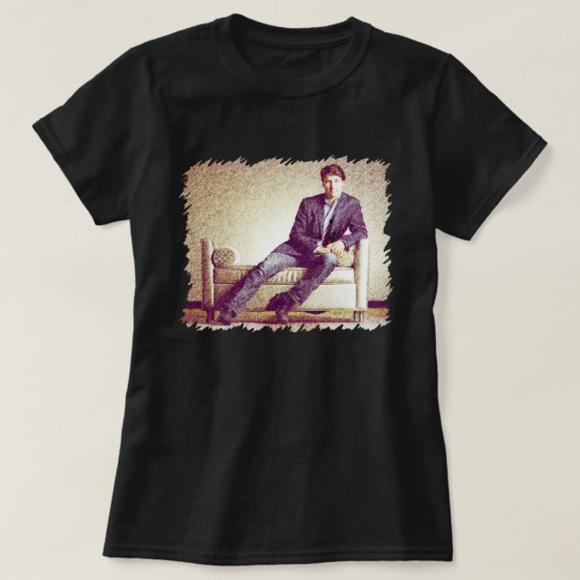 T-shirt Justin Trudeau en jean 2014 image stylisée (Design devant)