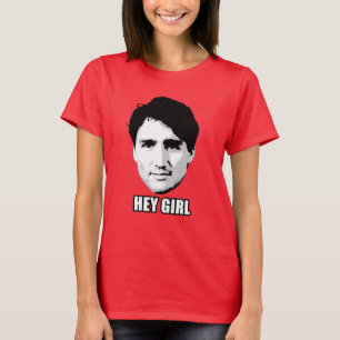 T-shirt Justin Trudeau - "hé fille "