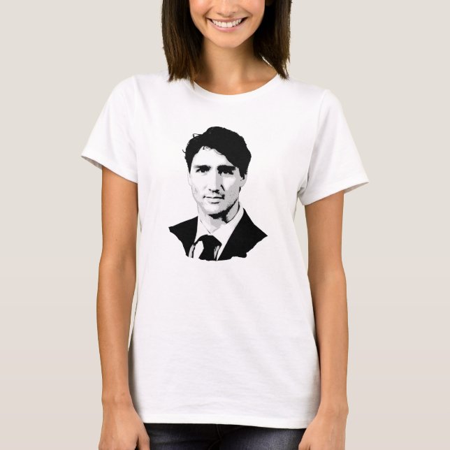 T-shirt Justin Trudeau Portrait (Devant)