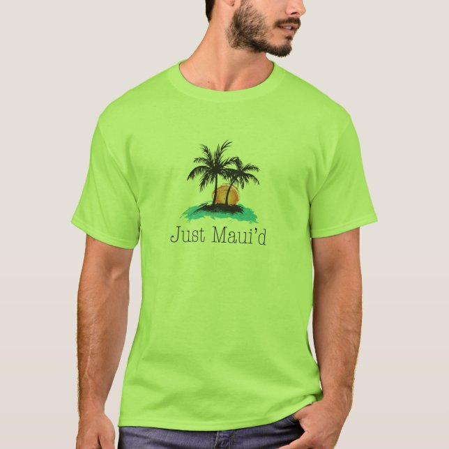T-shirt JustMauidTropical Just Maui (Devant)