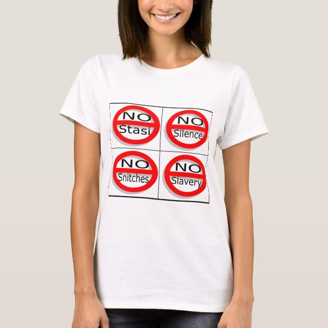 T-shirt Justsayno (Devant)