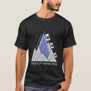 T-shirt K2 2e T noir de la plus haute montagne