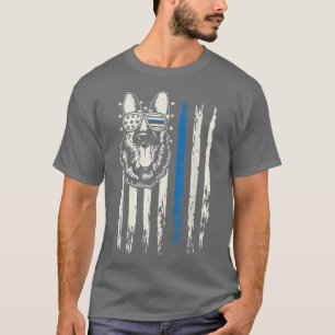 T-shirt K9 Police Officier Police Costume Chien Allemand S