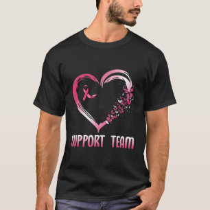 T-shirt K Butterfly He Support Team Breast Cancer Awards