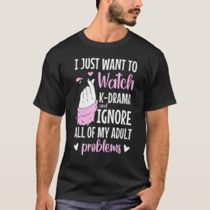 T-shirt K Drama Je Veux Juste Voir K Drama Korea Films F