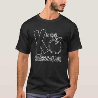 T-shirt K est pour les enfants de maternelle Enseignants R