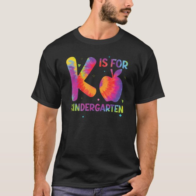 T-shirt K Is For Kindergarten Teacher Student Back to Scho (Devant)