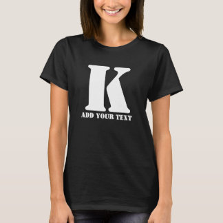 T-shirt K Monogramme classique tendance mariage personnali