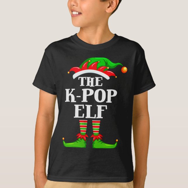 T-shirt K-p Elf Matching Family Group Christmas Party Pyja (Devant)