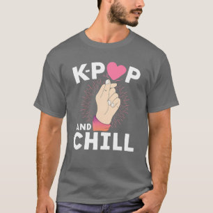 T-shirt K-Pop Et Poignée Coeur Coréen Kpop Merchandi