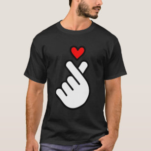 T-shirt K Pop Heart K Pop Musik Corée Kpop Symbole Finger 