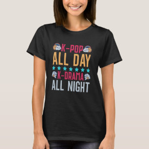 T-shirt K-Pop Tous Les Jours K-Drama Toute La Nuit Coréen