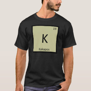 T-shirt K - Tableau périodique de chimie de Kakapos Élémen