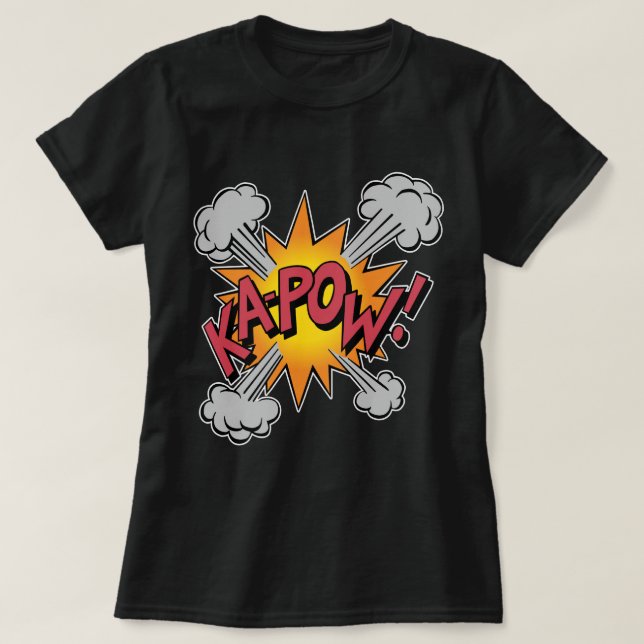 T-shirt KA-POW ! Graphique de bande dessinée (Design devant)