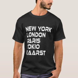 T-shirt Kaarst New York Londres Tokyo Paris